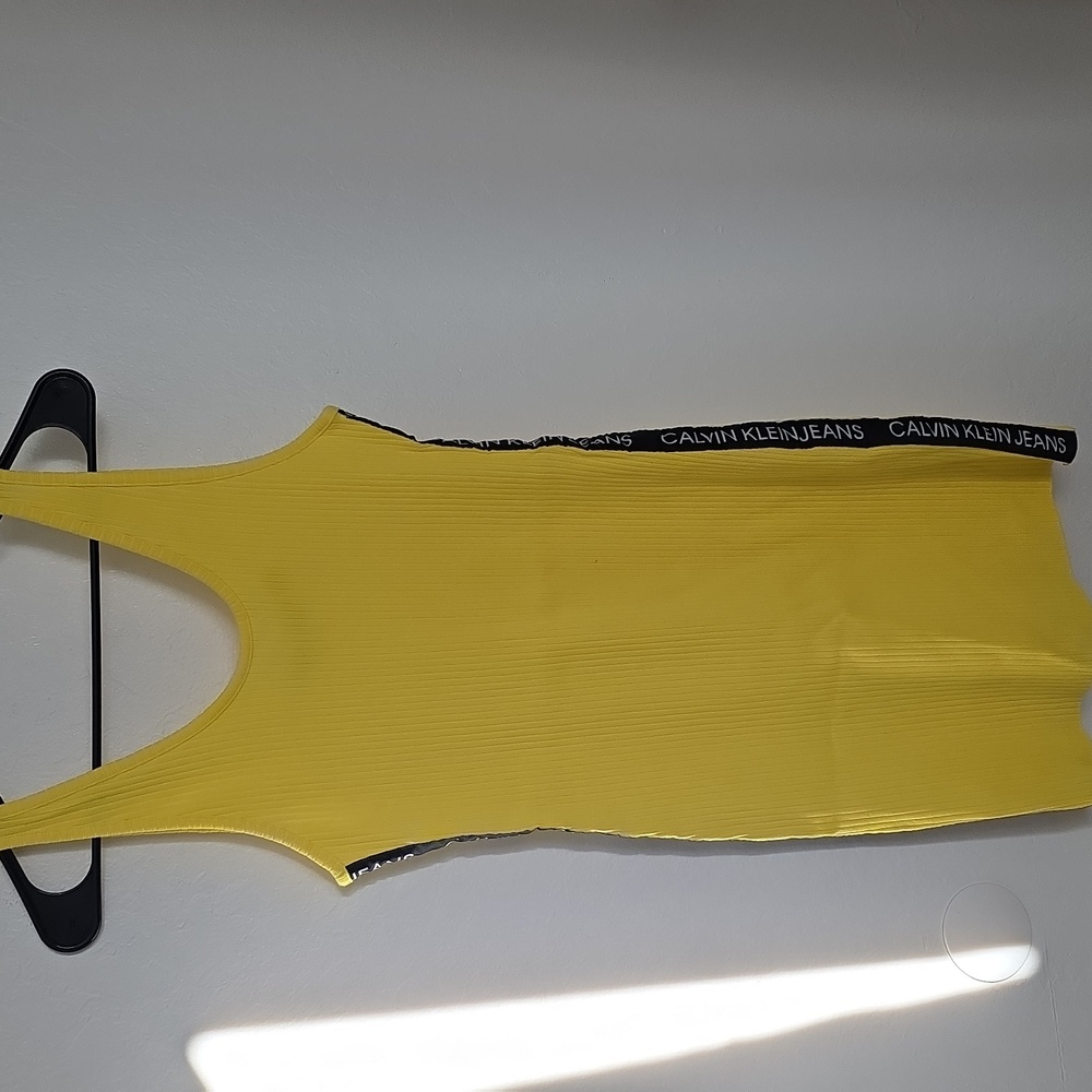 Calvin Klein Jeans Yellow Bodycon Dress